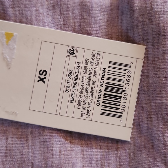 NWT A New Day Lightweight Sweatshirt Top XS Lavender Heather - Picture 2 of 5